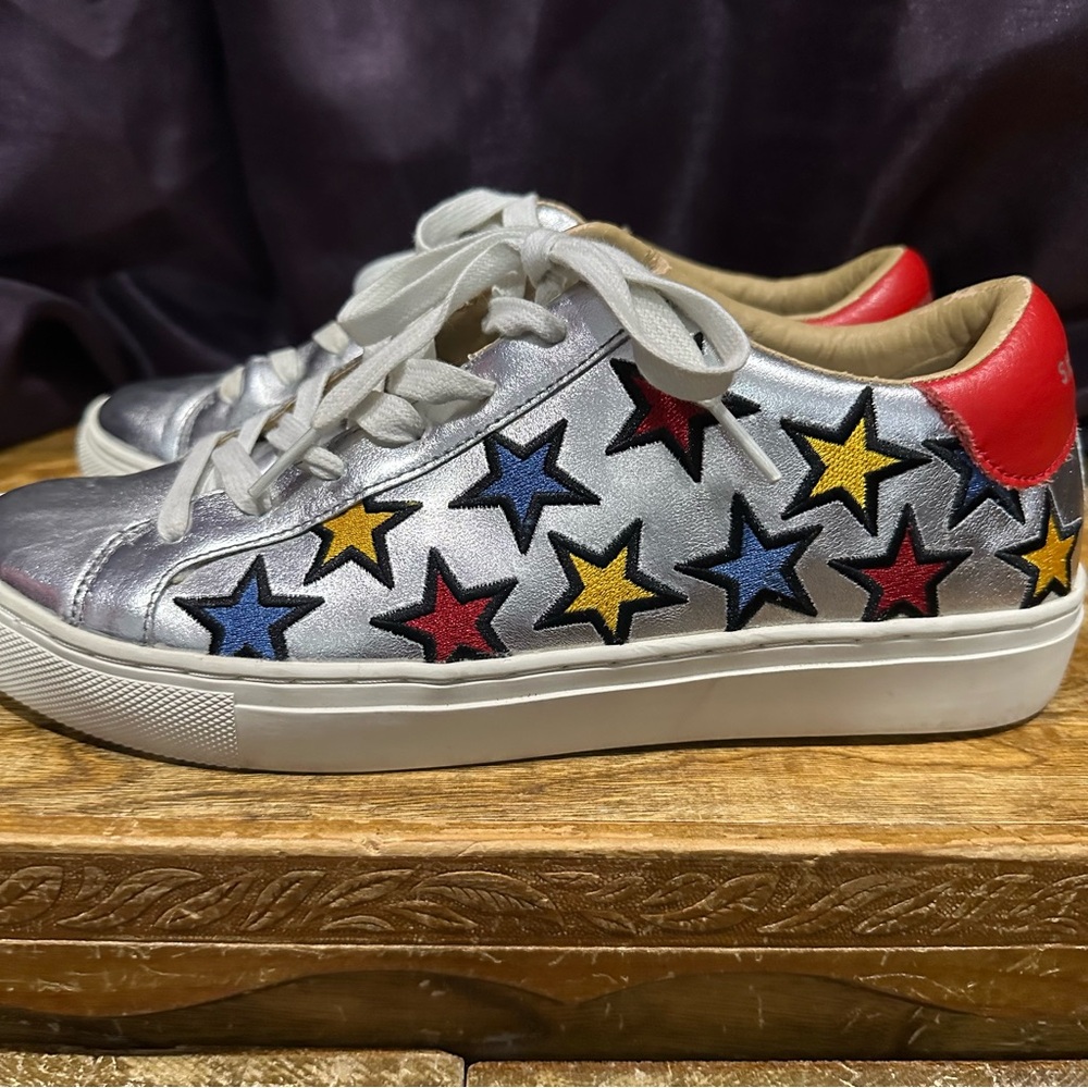 Skecher Street Rise Fit Metallic Stars Size 9.5 - Picture 3 of 16